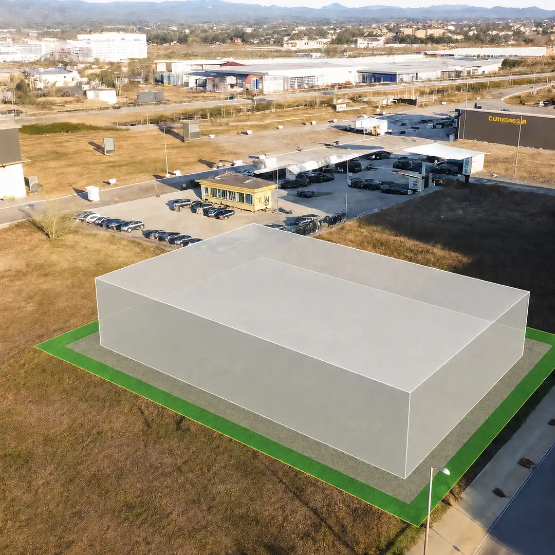 Vista exterior de Terreno industrial en venta en Girona