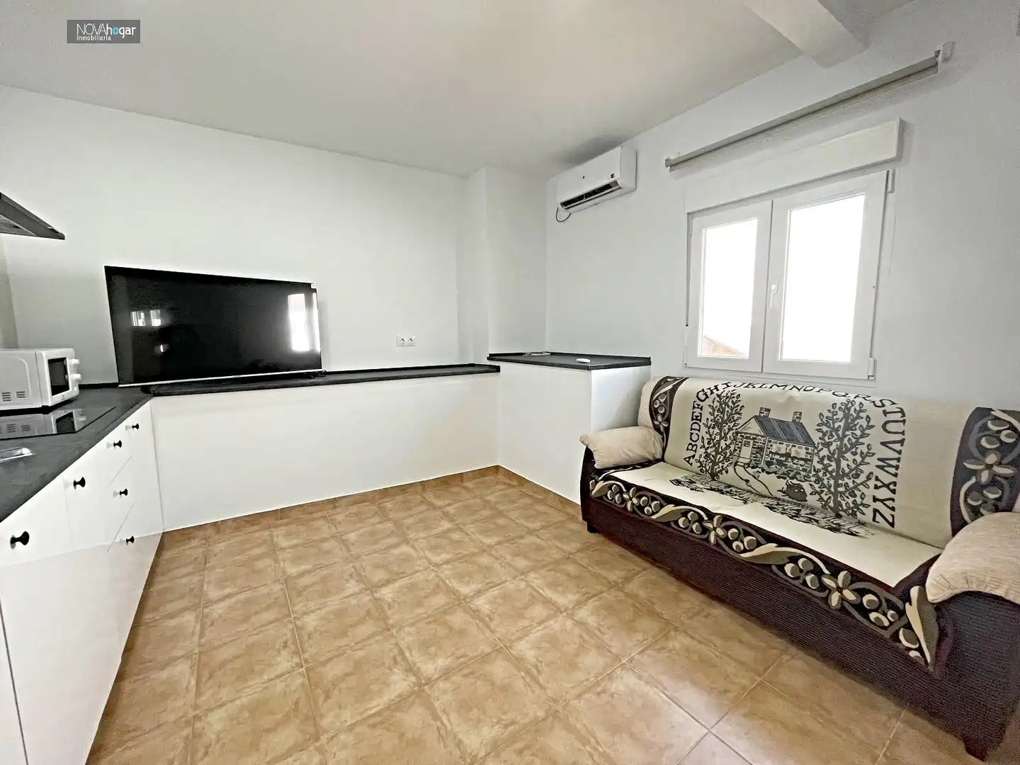 Sala de estar de Piso de alquiler en Málaga con Aire acondicionado, Calefacción y Amueblado