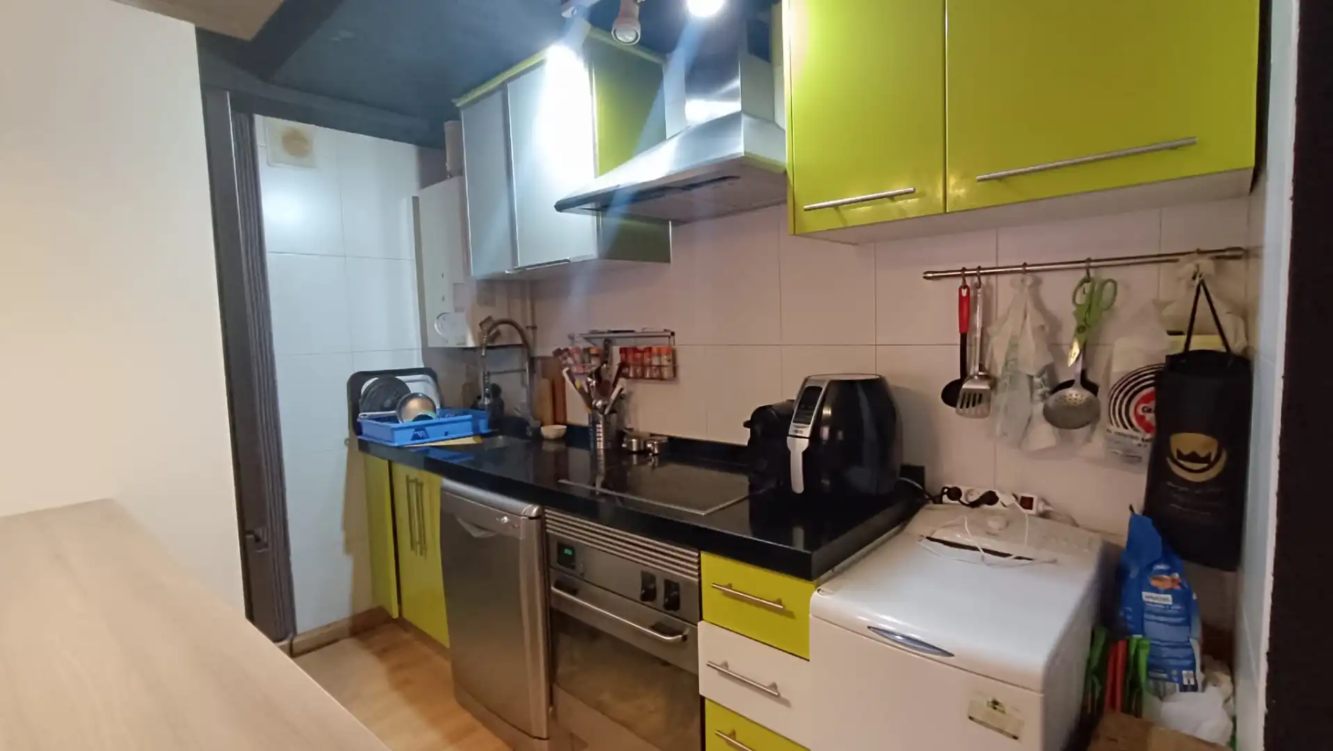 Küche von Wohnung zum Verkauf in Castellanos de Moriscos mit Heizung, Möbliert und Ofen