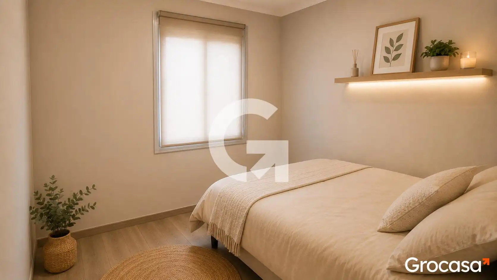 Bedroom of Flat for sale in L'Hospitalet de Llobregat  with Air Conditioner, Oven and Washing machine