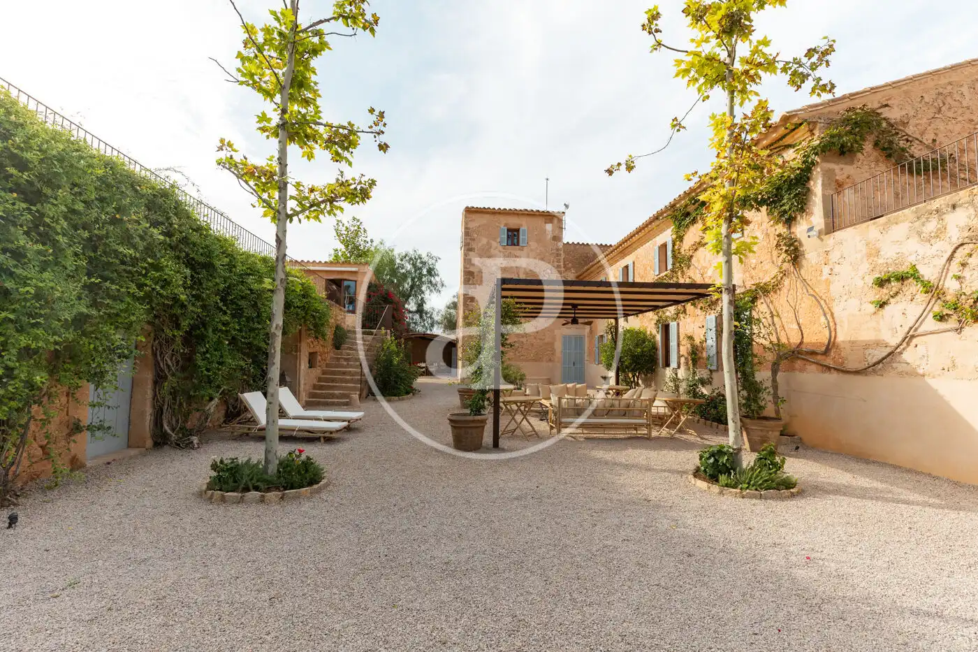 Garden of Houses for rent in Llucmajor  with Air Conditioner, Heating and Private garden