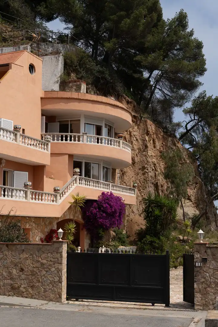 Exterior view of Houses for sale in Lloret de Mar  with Air Conditioner, Terrace and Swimming Pool