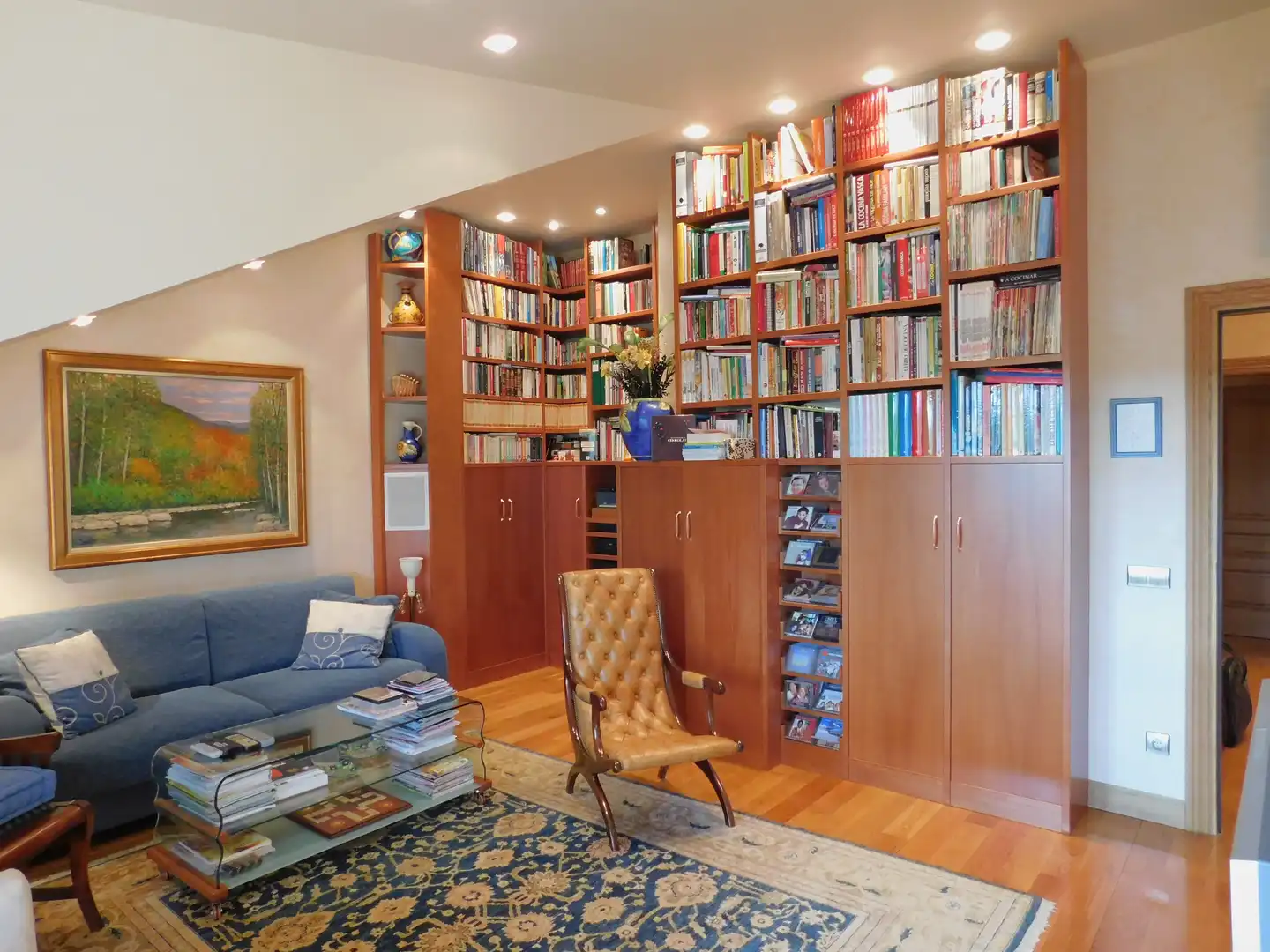 Sala de estar de Casa o chalet en venta en Zizur Mayor / Zizur Nagusia con Calefacción, Jardín privado y Terraza