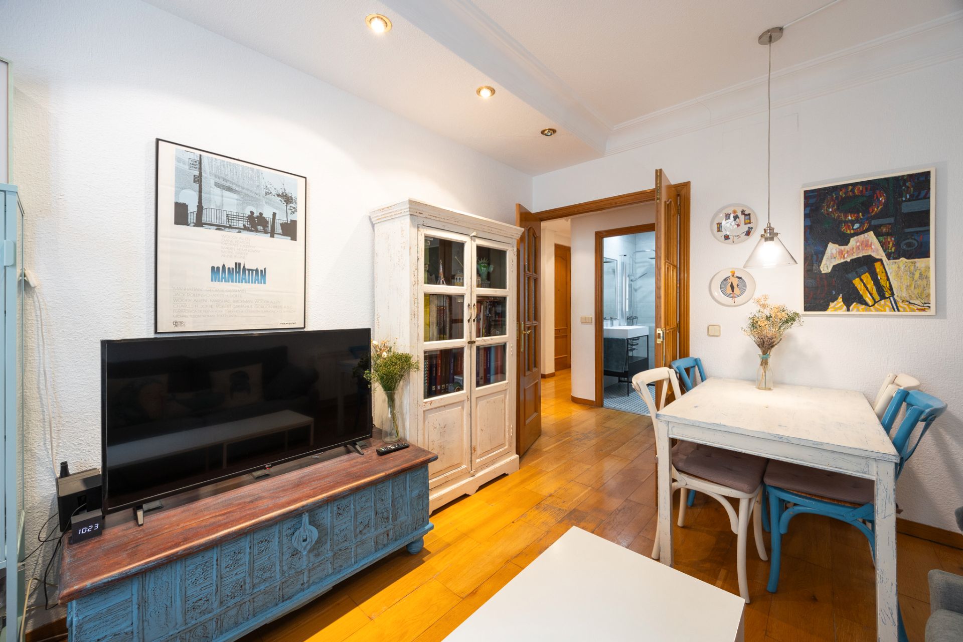 Living room of Flat for sale in  Madrid Capital  with Air Conditioner and Heating