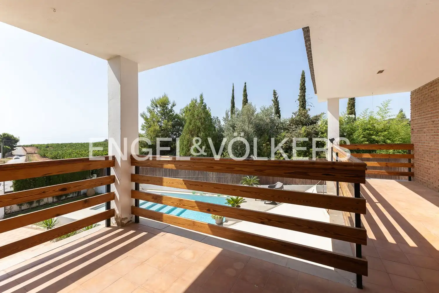 Terrasse von Haus oder Chalet zur Miete in El Puig de Santa Maria mit Klimaanlage, Heizung und Privatgarten
