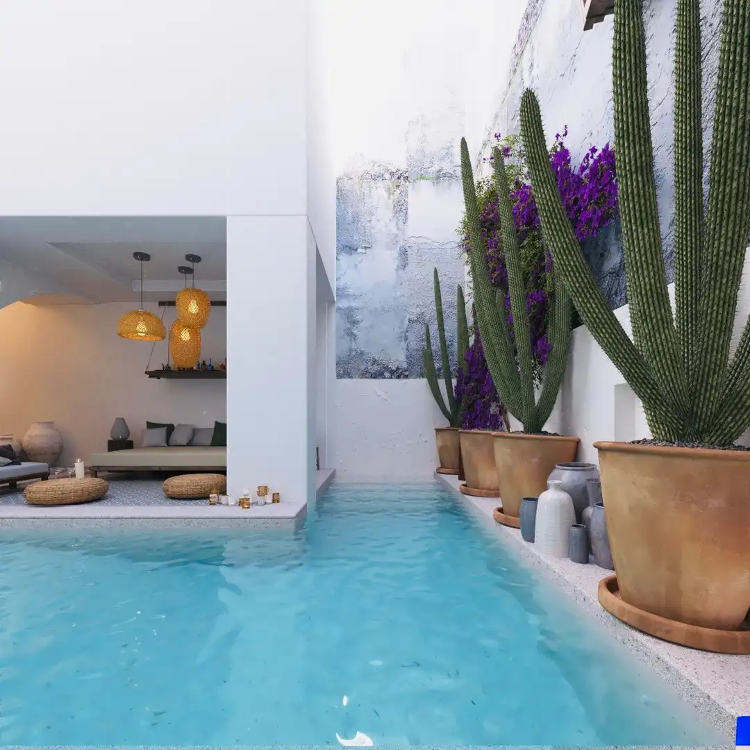 Piscina de Casa adosada en venta en Benissa con Jardín privado, Terraza y Trastero