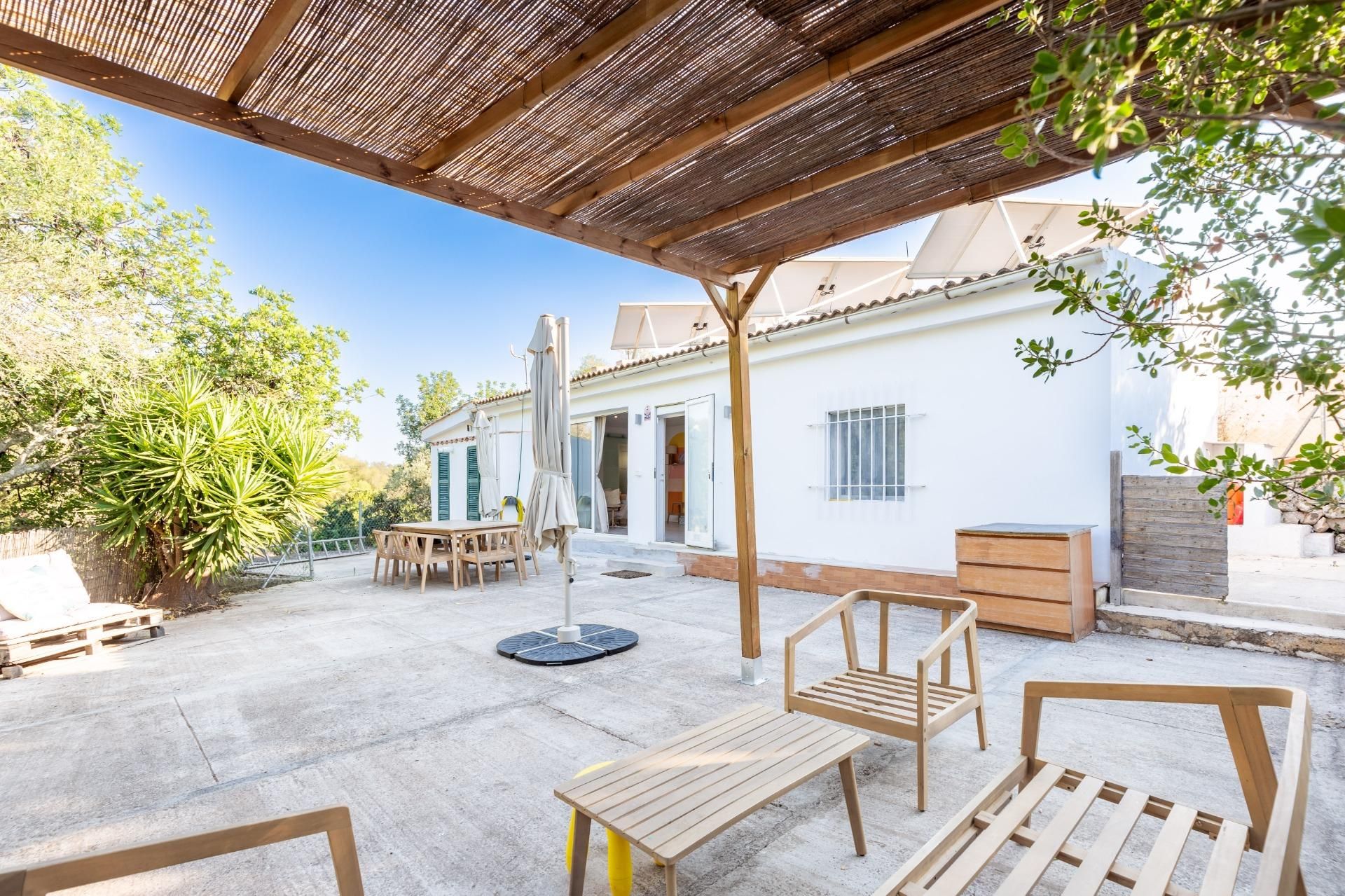 Terraza de Finca rústica en venta en Montuïri con Aire acondicionado, Jardín privado y Parquet