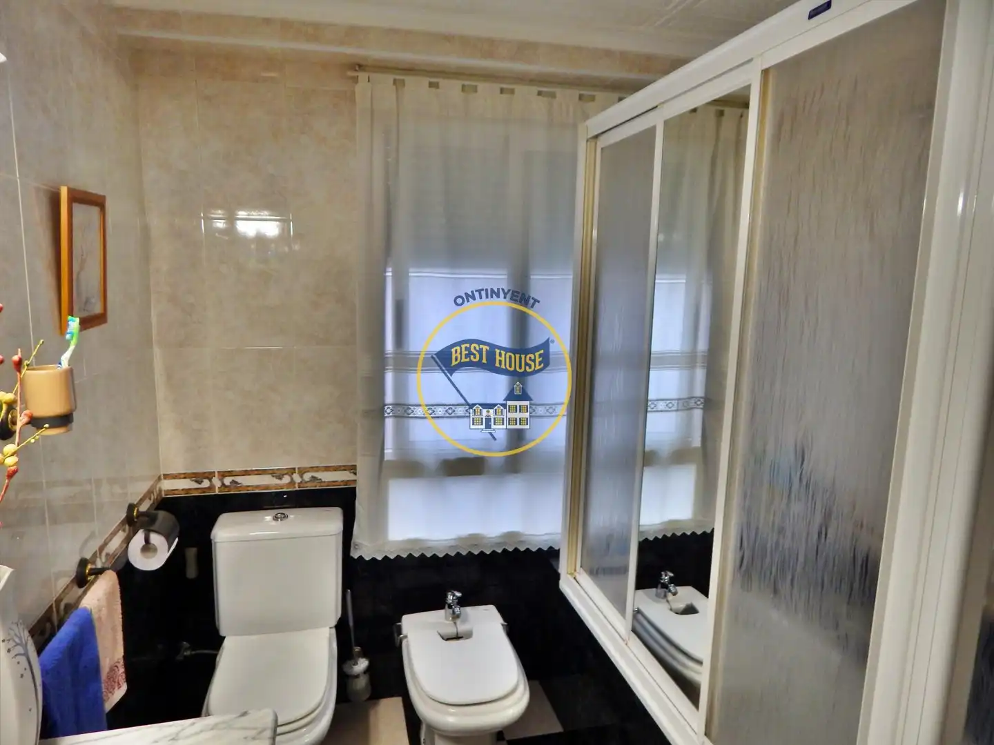Badezimmer von Wohnung zum Verkauf in Banyeres de Mariola mit Heizung, Abstellraum und Balkon