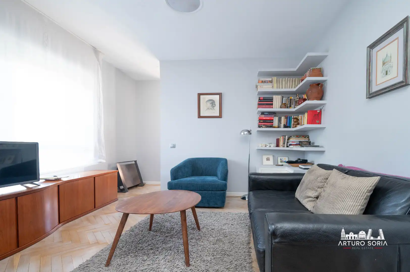 Sala de estar de Ático en venta en Madrid con Aire acondicionado, Terraza y Trastero