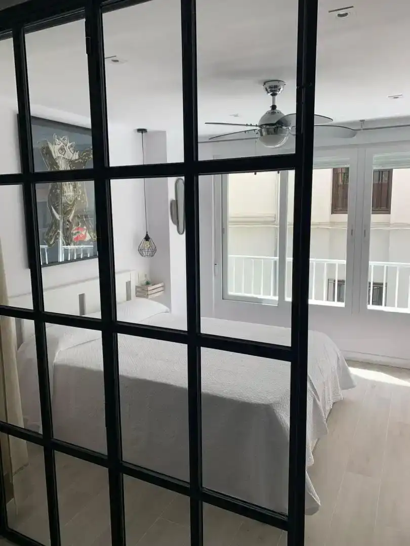 Bedroom of Study for rent in  Granada Capital  with Air Conditioner and Balcony