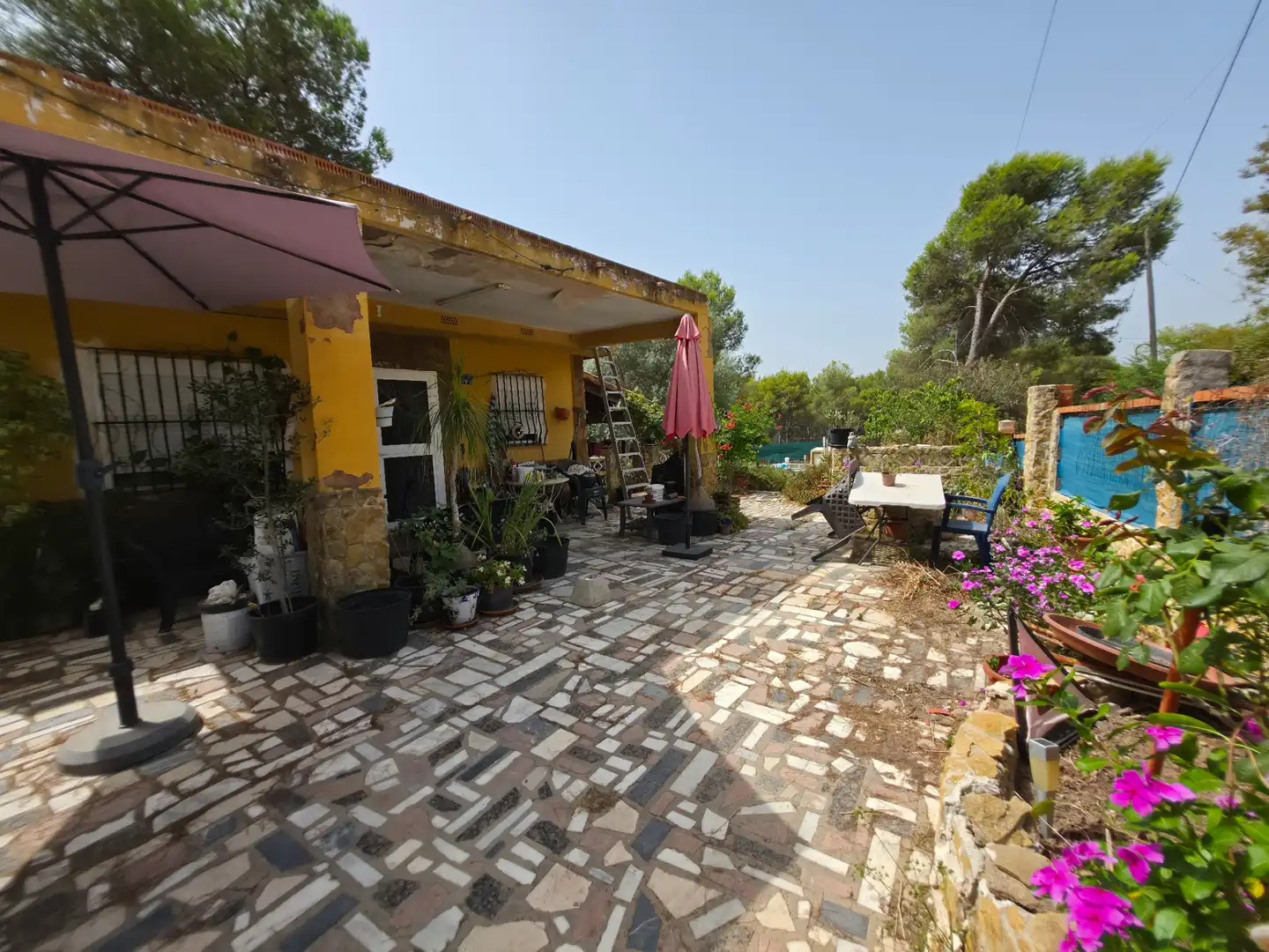 Terraza de Casa o chalet en venta en Sagunto / Sagunt con Jardín privado y Piscina