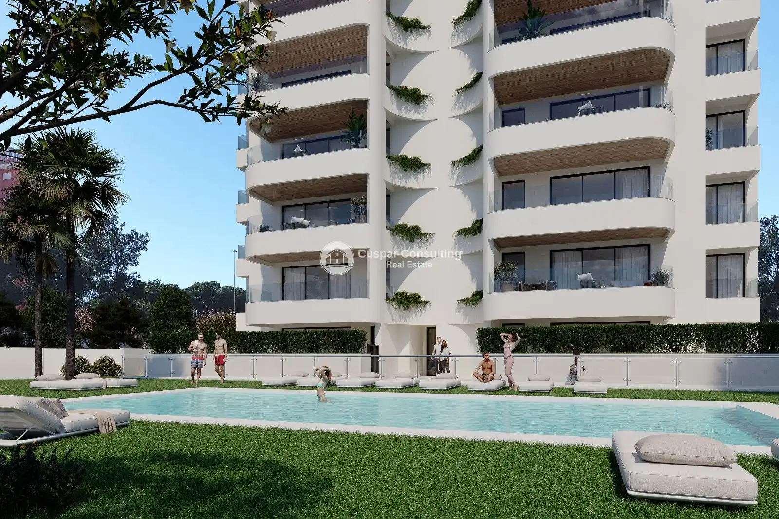 Piscina de Apartamento en venta en Guardamar del Segura con Aire acondicionado, Calefacción y Terraza