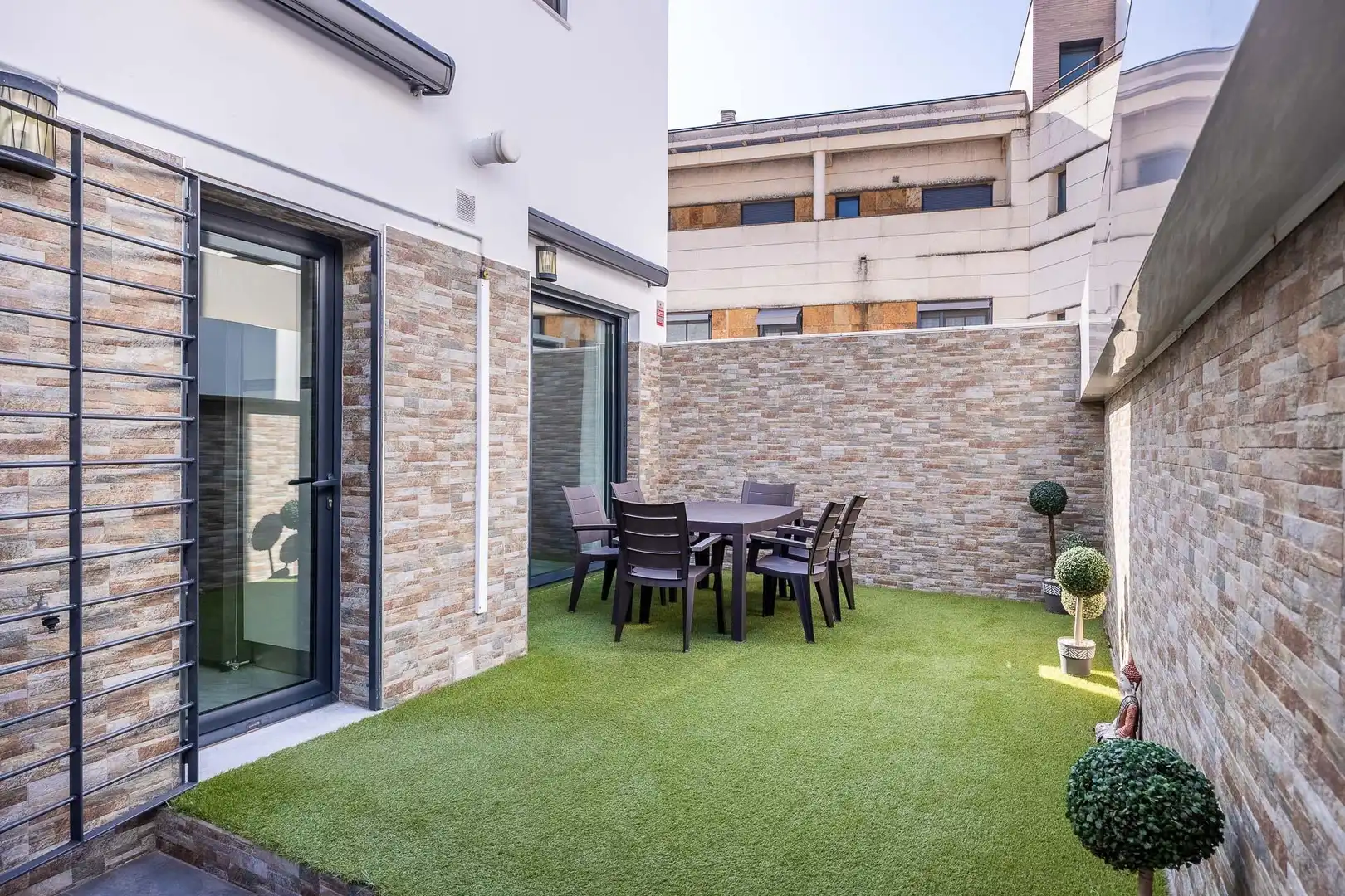Terrace of Detached homes for sale in Dos Hermanas  with Air Conditioner, Heating and Private garden