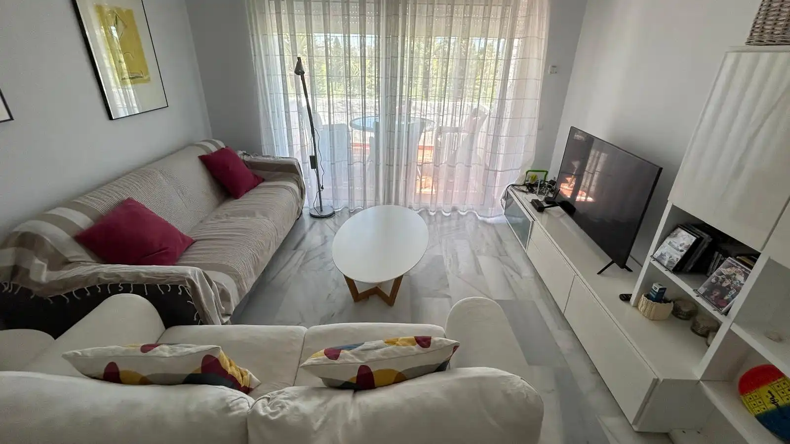 Living room of Flat for sale in Rota  with Terrace, Storage room and Furnished
