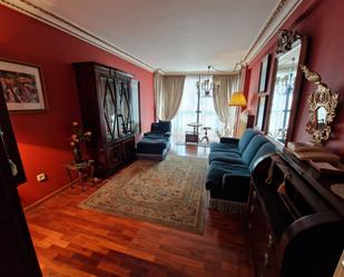 Living room of Flat for sale in Avilés  with Terrace, Swimming Pool and Balcony