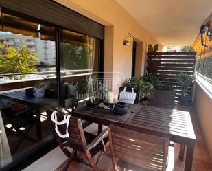 Terrace of Flat for sale in Lloret de Mar  with Air Conditioner, Private garden and Parquet flooring