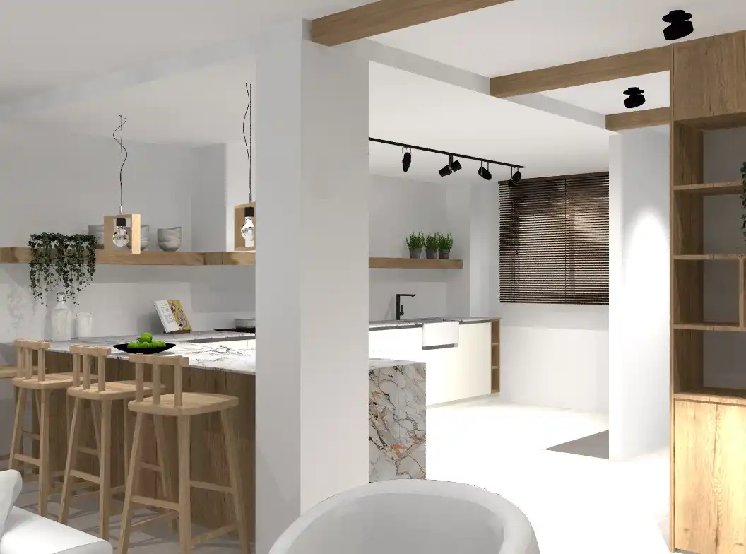 Cocina de Casa o chalet en venta en Sant Cebrià de Vallalta con Aire acondicionado, Calefacción y Jardín privado