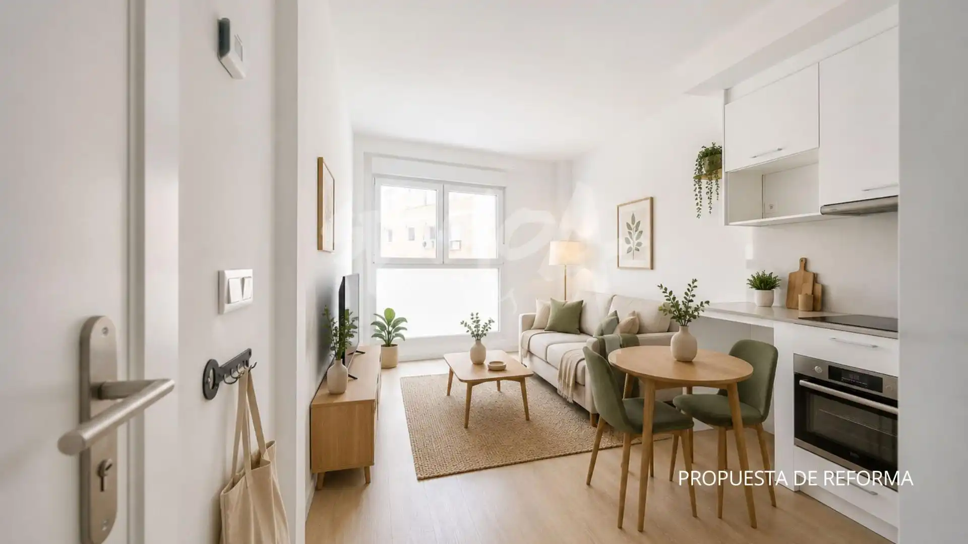 Sala de estar de Loft en venta en Madrid con Calefacción, Jardín privado y Piscina comunitaria