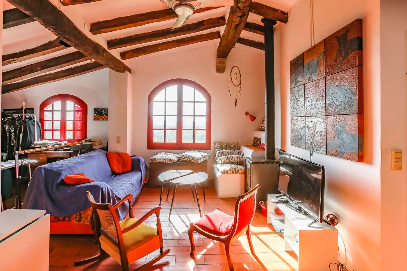 Living room of Country homes for sale in Maià de Montcal  with Heating, Private garden and Terrace