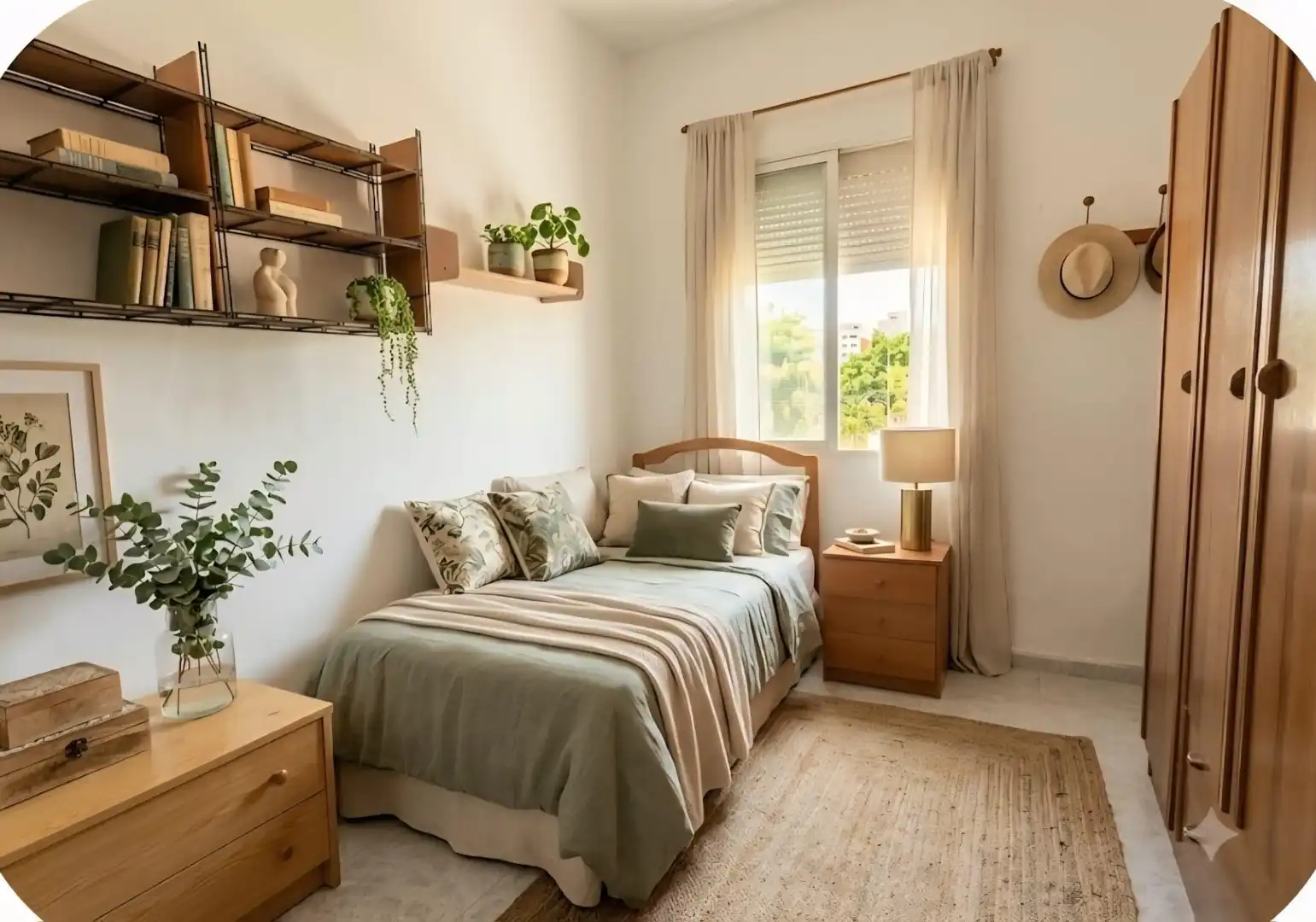 Bedroom of Flat for sale in Málaga  with Terrace, Storage room and Furnished