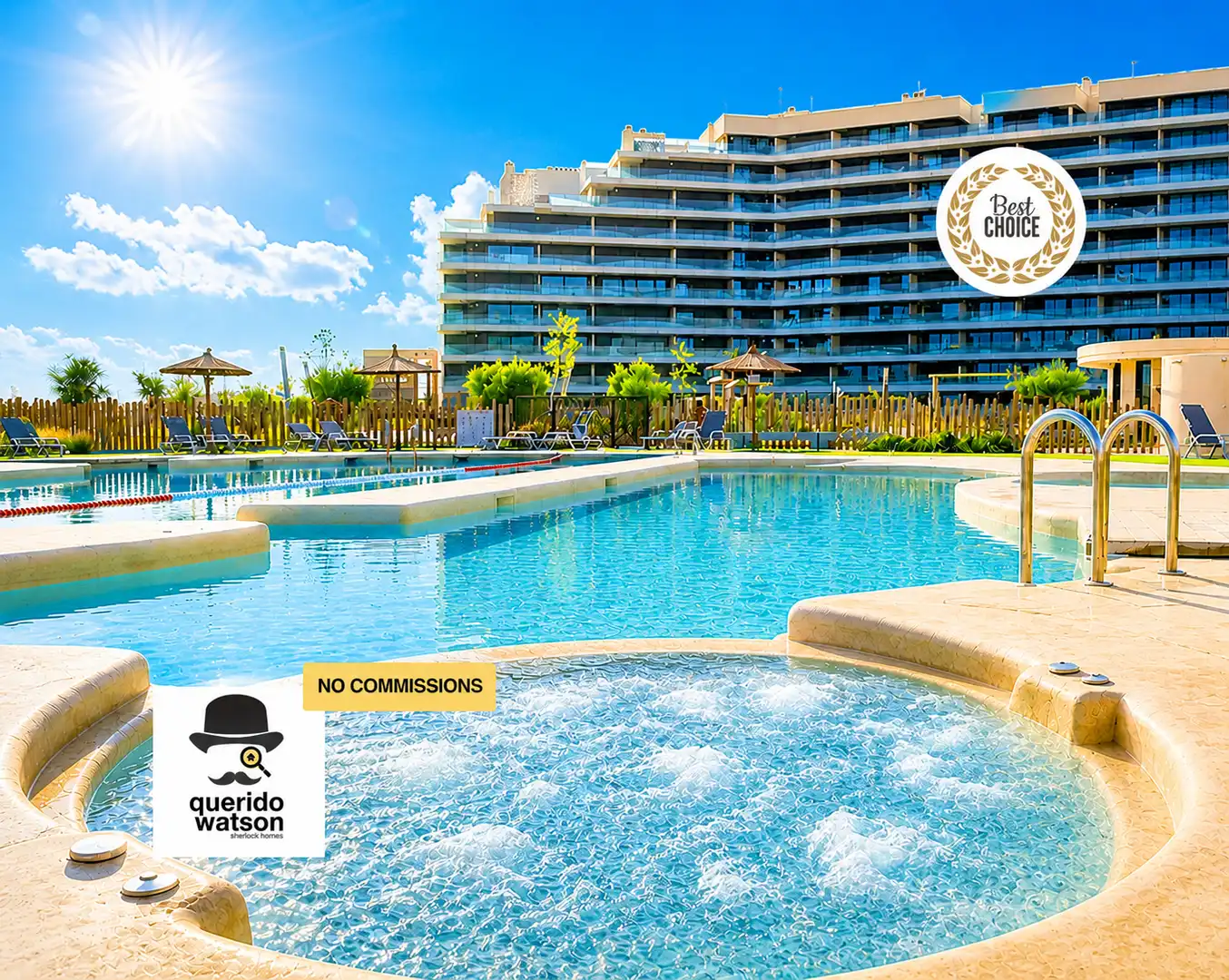 Swimming pool of Flat for sale in Cartagena  with Air Conditioner, Heating and Terrace