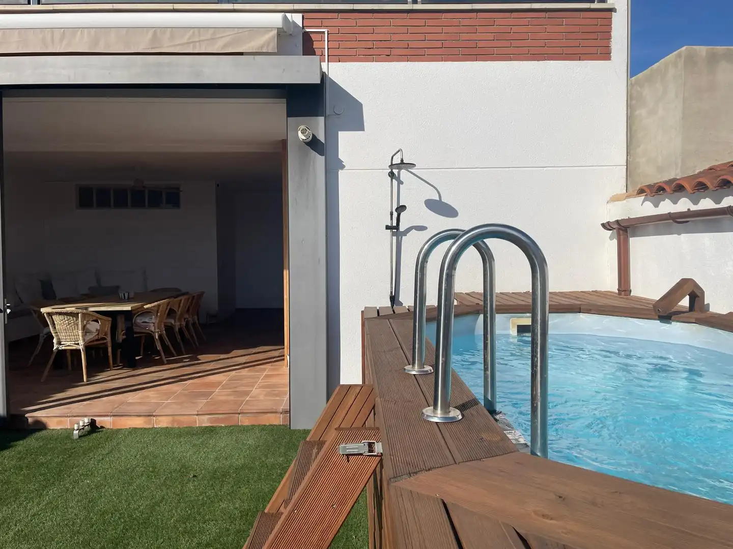 Piscina de Casa adosada en venda en La Nou de Gaià amb Jardí privat, Terrassa i Piscina