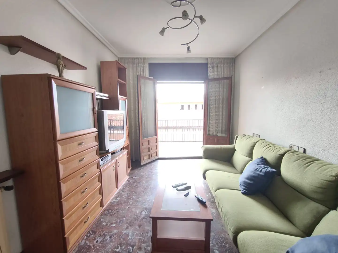 Living room of Flat for sale in Alfaro  with Terrace, Furnished and Balcony