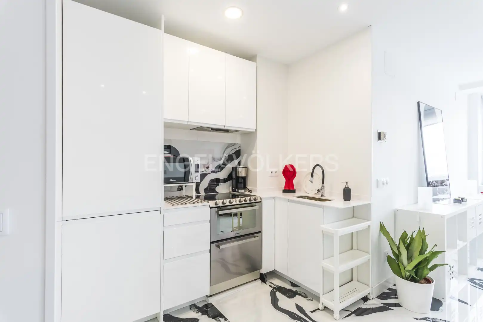 Küche von Wohnung zur Miete in Madrid mit Klimaanlage, Heizung und Möbliert