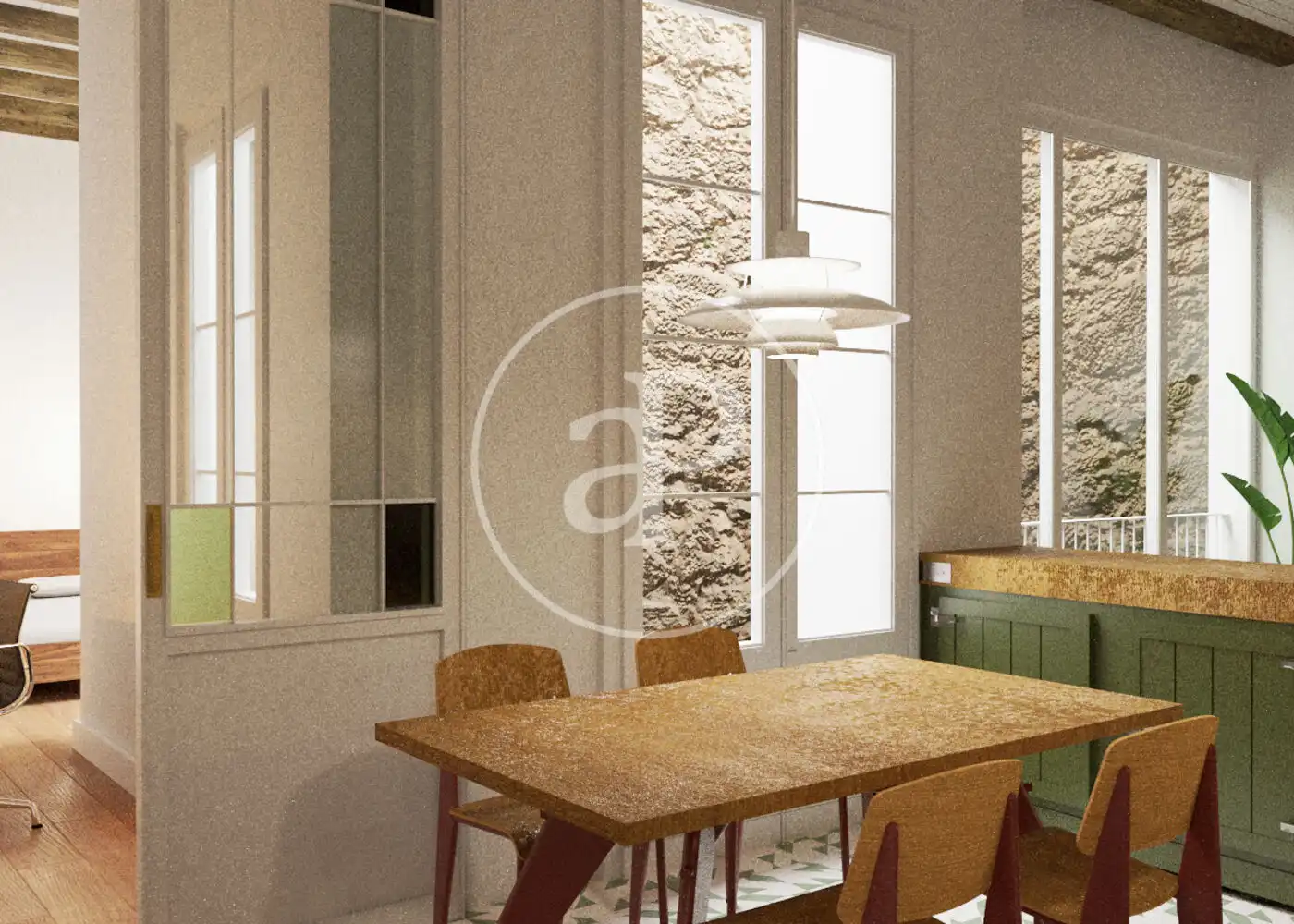 Comedor de Piso en venta en Barcelona con Aire acondicionado, Calefacción y Terraza