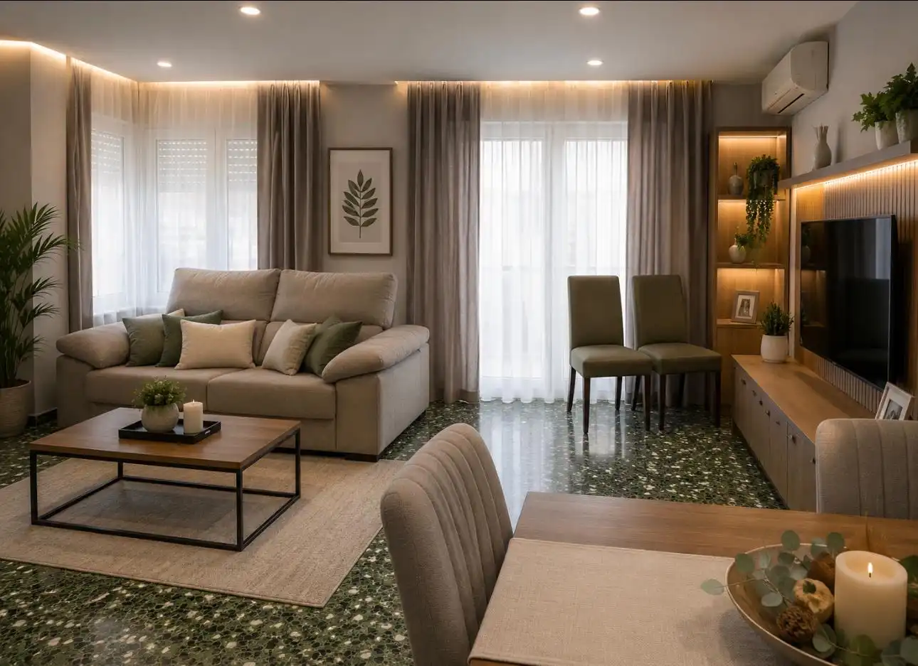 Sala de estar de Piso en venta en Alginet con Aire acondicionado, Horno y Balcón