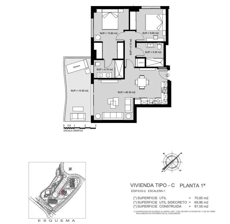 Apartamento con terraza en venta en El Faro de Calaburra - Chaparral, imagen 21