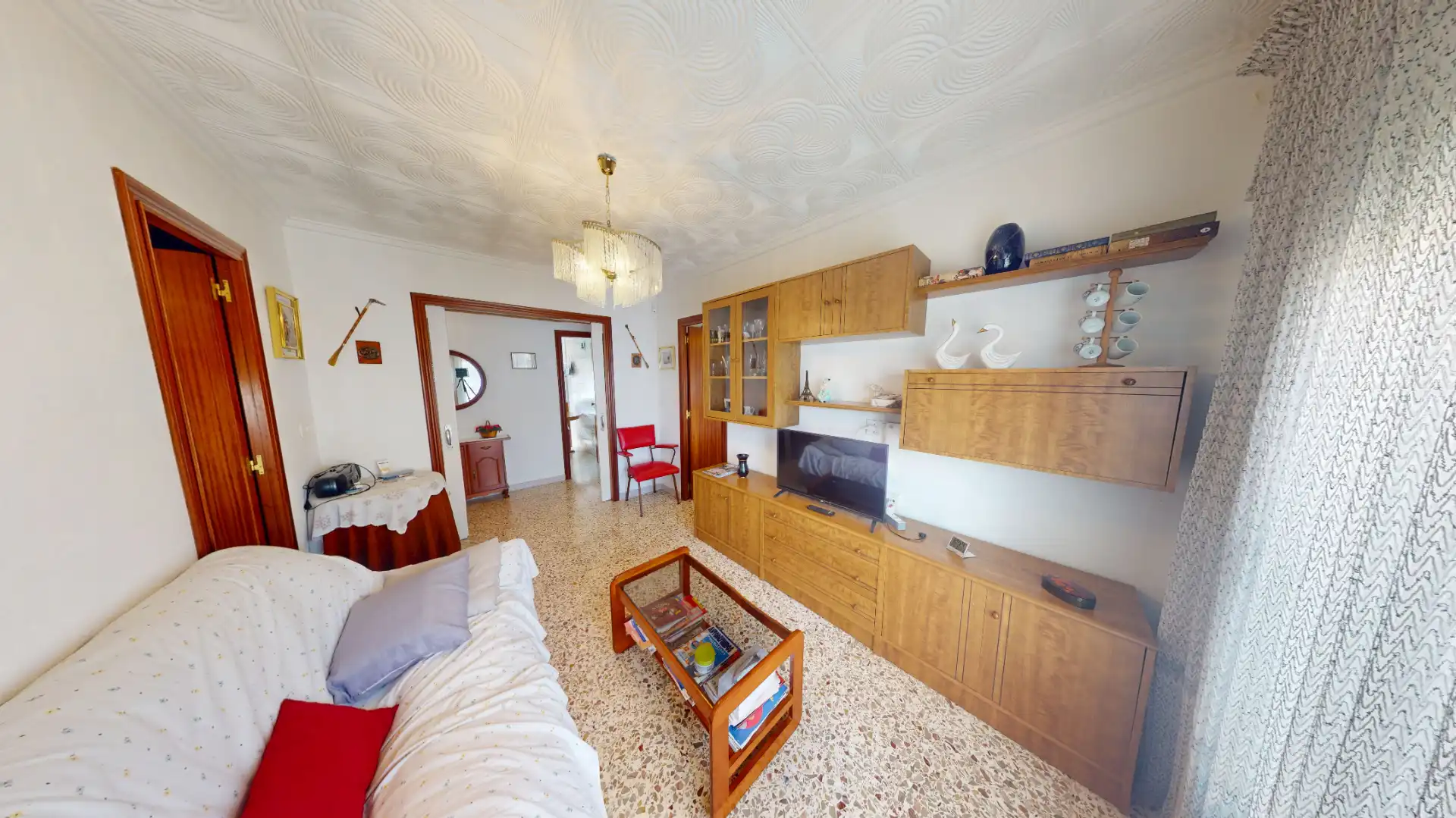 Living room of Flat for sale in Alicante / Alacant  with Furnished and Balcony