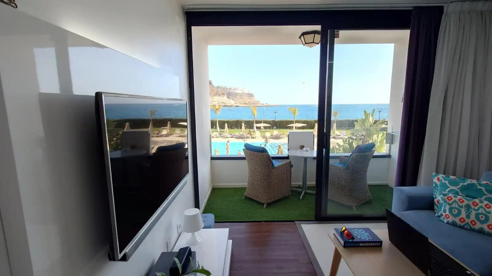 Terrasse von Wohnungen zur Miete in Mogán mit Privatgarten, Terrasse und Gemeinschaftspool