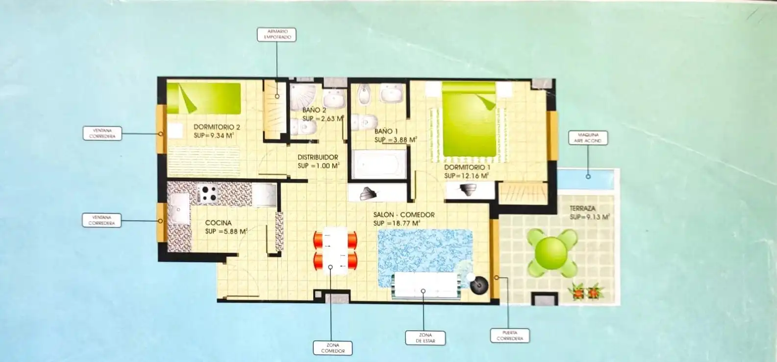 Apartament en venda en Oropesa del Mar / Orpesa amb Aire condicionat, Jardí privat i Terrassa