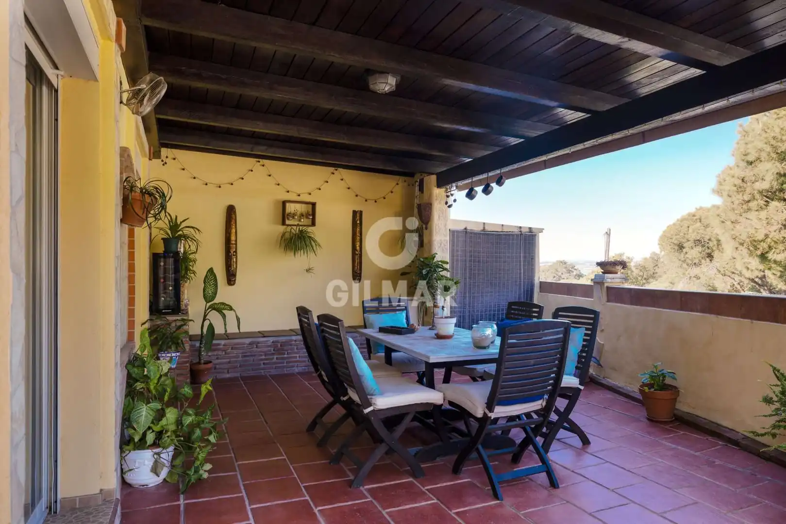 Terrace of Detached homes for sale in Estepona  with Private garden and Swimming Pool