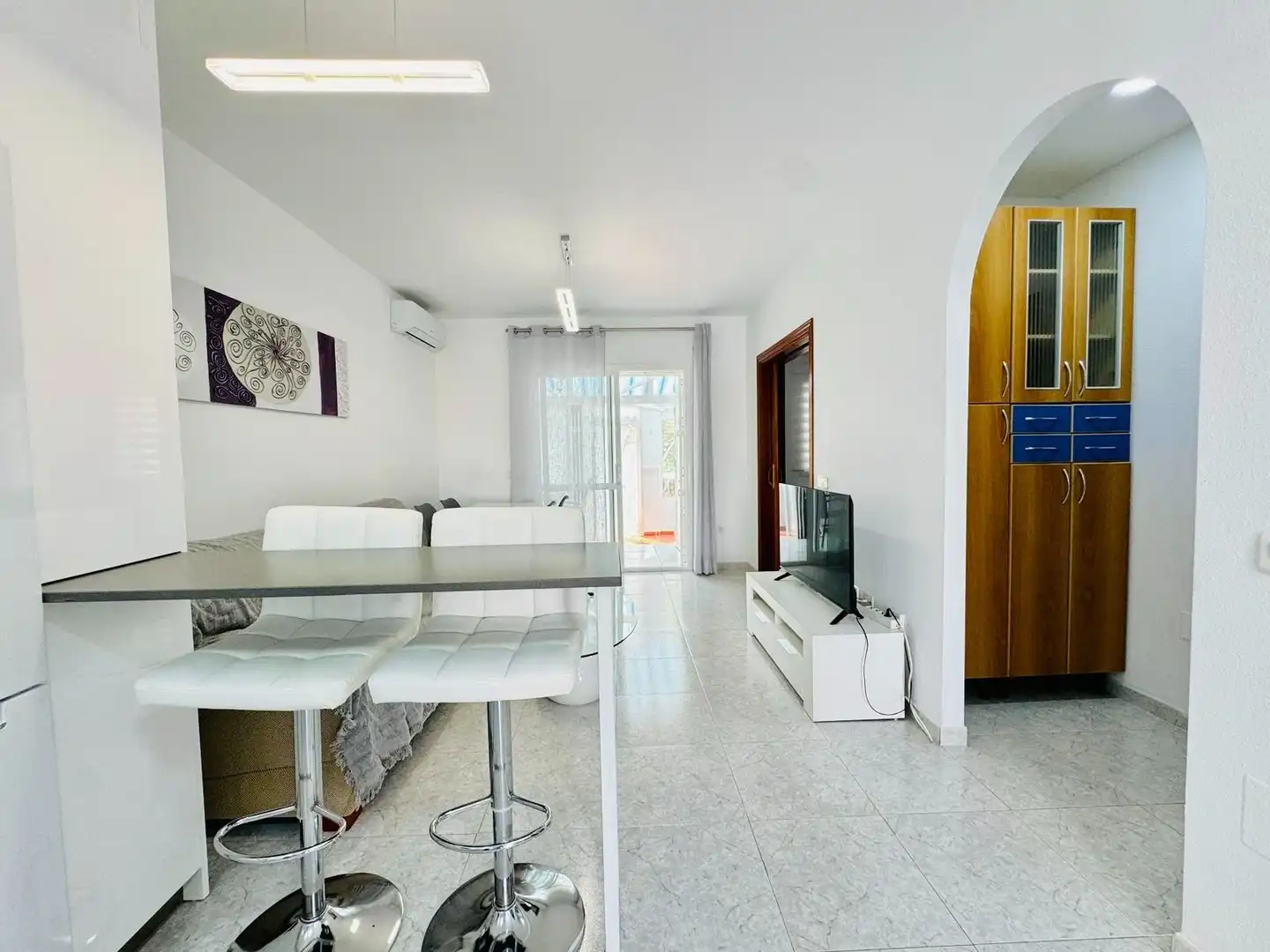 Sala de estar de Apartamento en venta en Torrox con Aire acondicionado y Piscina comunitaria