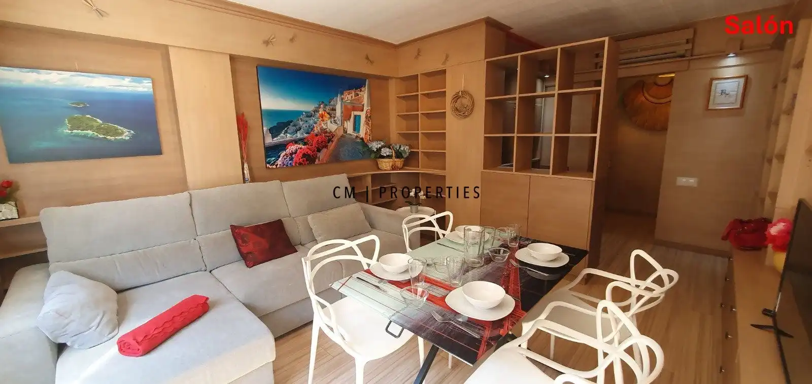 Sala d'estar de Pis de lloguer en  Valencia Capital amb Aire condicionat, Calefacció i Terrassa