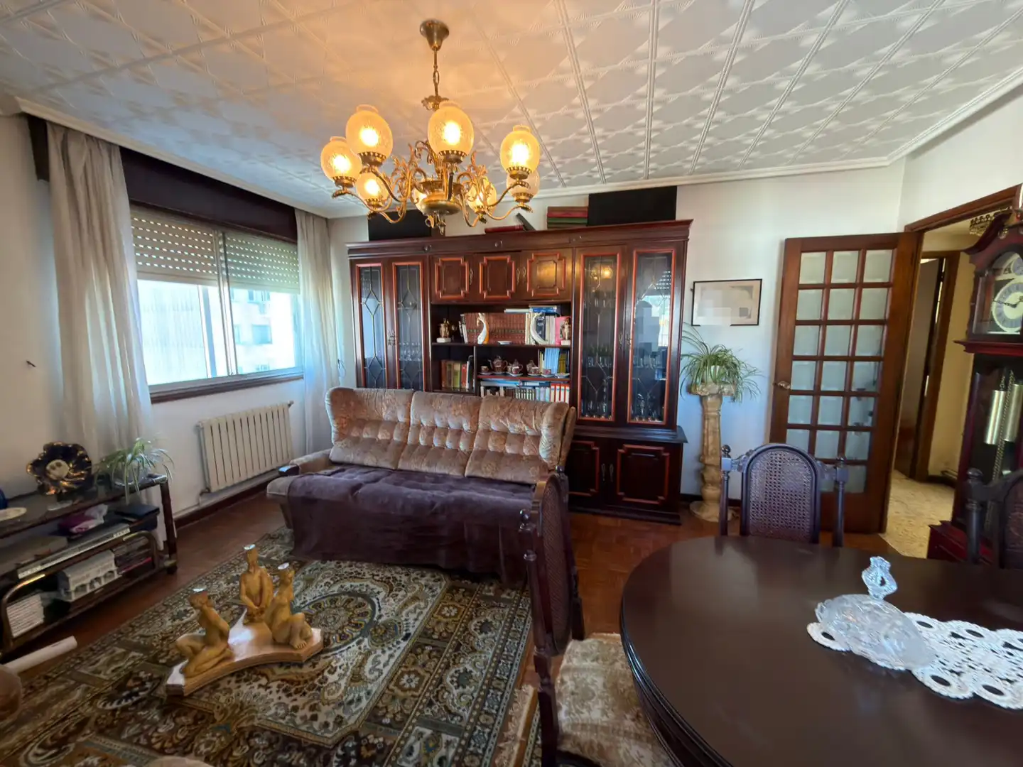 Sala de estar de Piso en venta en Pontevedra Capital  con Calefacción, Parquet y Horno