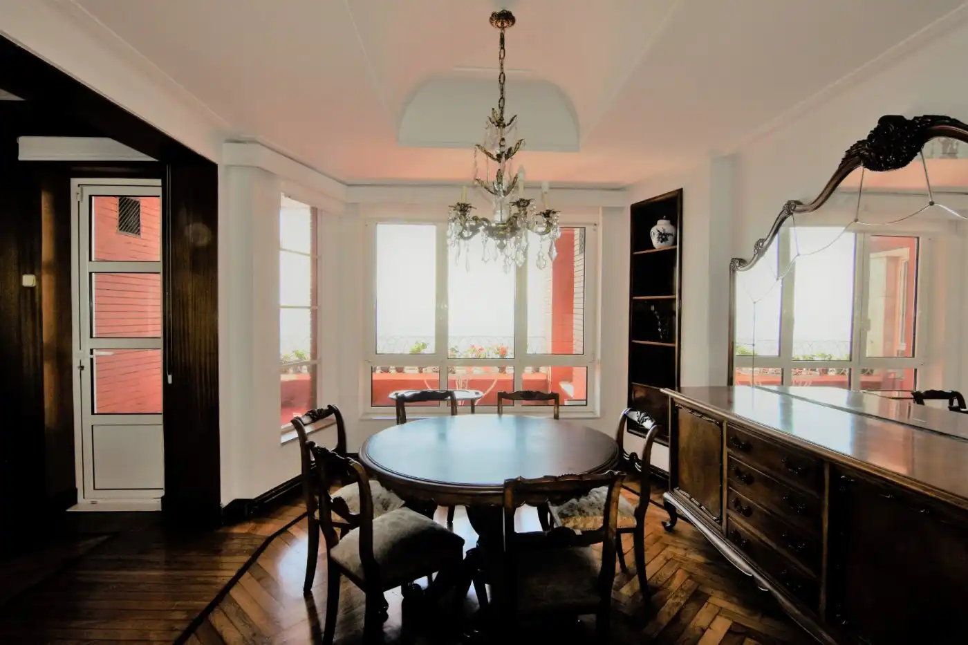 Dining room of Flat for rent in Santander  with Heating, Terrace and Furnished