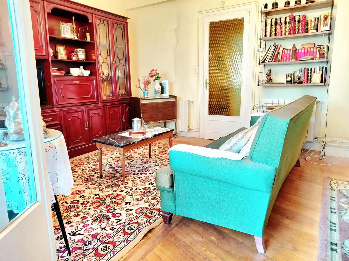 Sala de estar de Piso en venta en Getxo  con Calefacción, Terraza y Amueblado