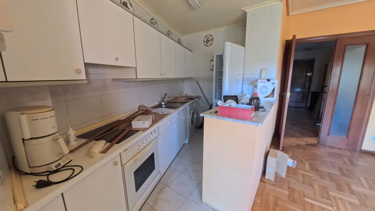 Kitchen of Flat for sale in  Logroño  with Heating, Parquet flooring and Storage room