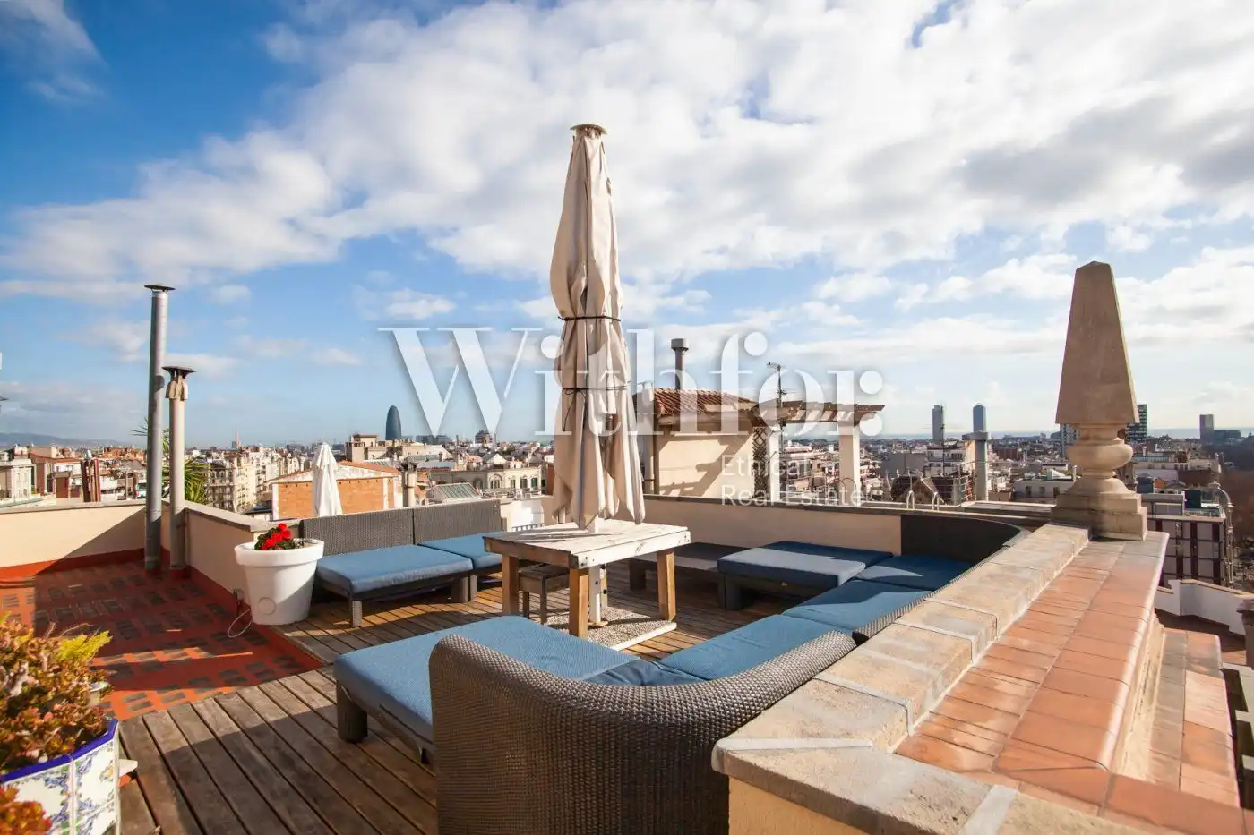 Terraza de Ático en venta en Barcelona con Aire acondicionado, Calefacción y Parquet