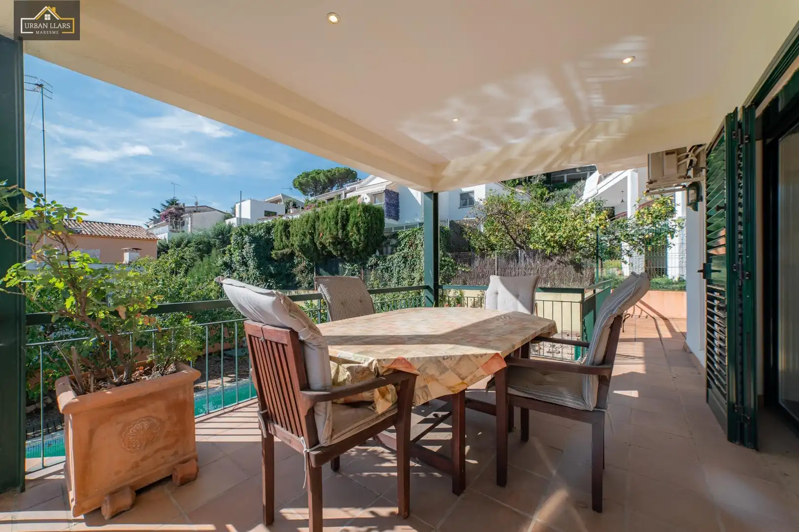 Terraza de Casa o chalet en venta en Sant Vicenç de Montalt con Jardín privado, Parquet y Piscina comunitaria