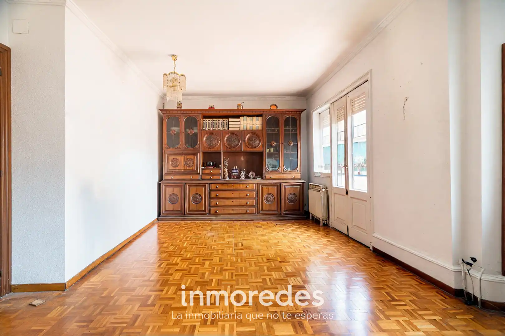 Sala d'estar de Pis en venda en Barcelona amb Calefacció, Parquet i Balcó