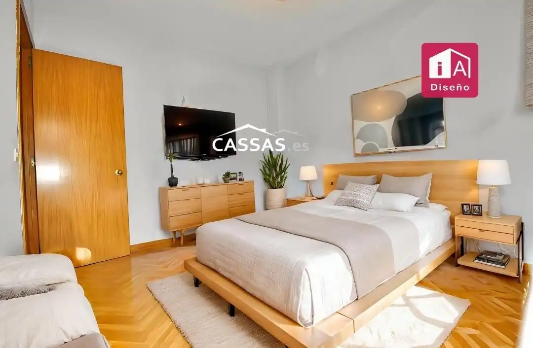 Dormitori de Casa adosada en venda en Torrejón de Ardoz amb Calefacció, Parquet i Terrassa