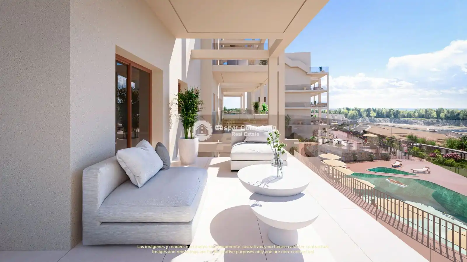 Terraza de Apartamento en venta en Murcia con Calefacción, Terraza y Piscina