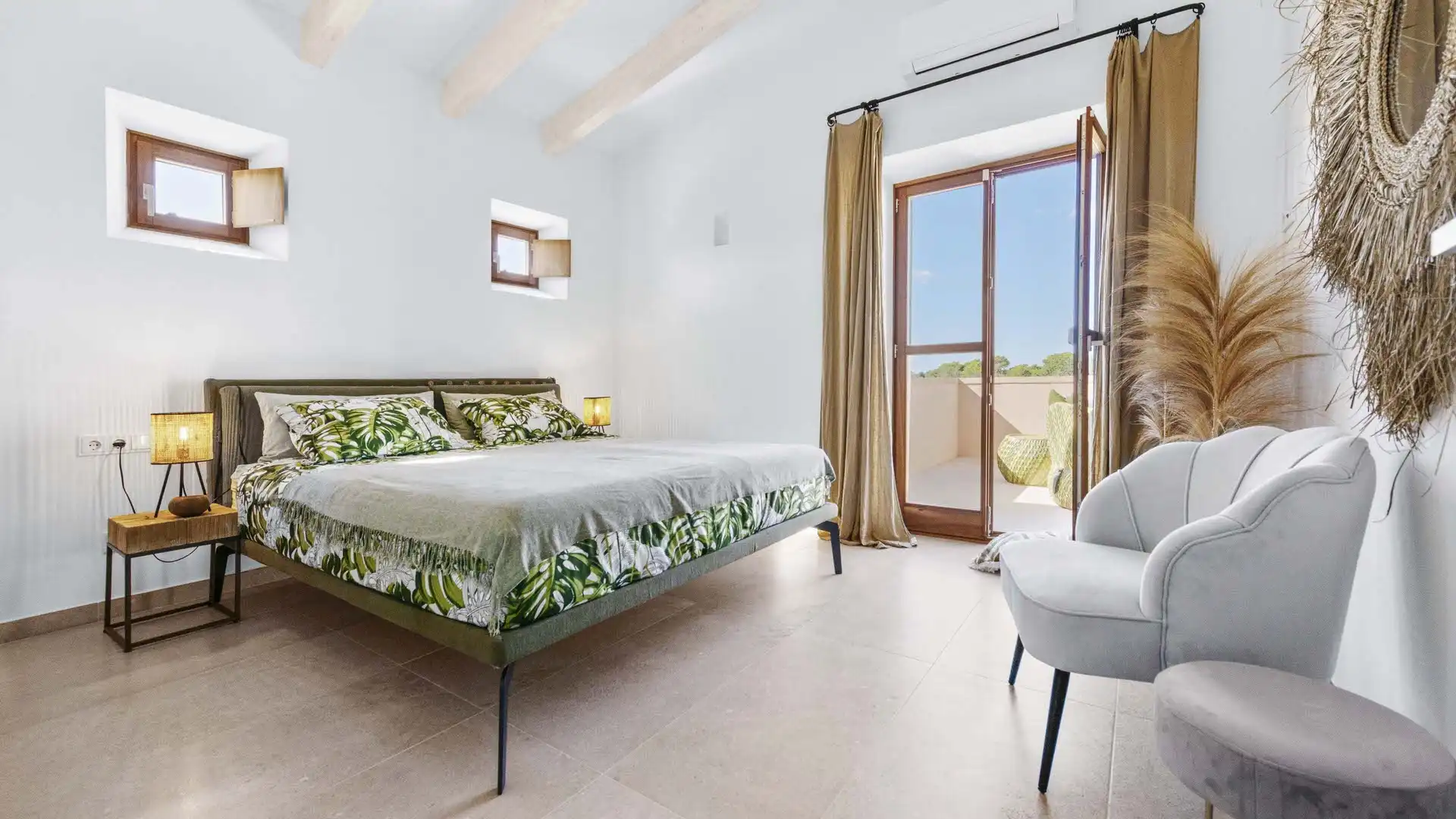 Bedroom of Country homes for sale in Ses Salines  with Air Conditioner, Heating and Terrace