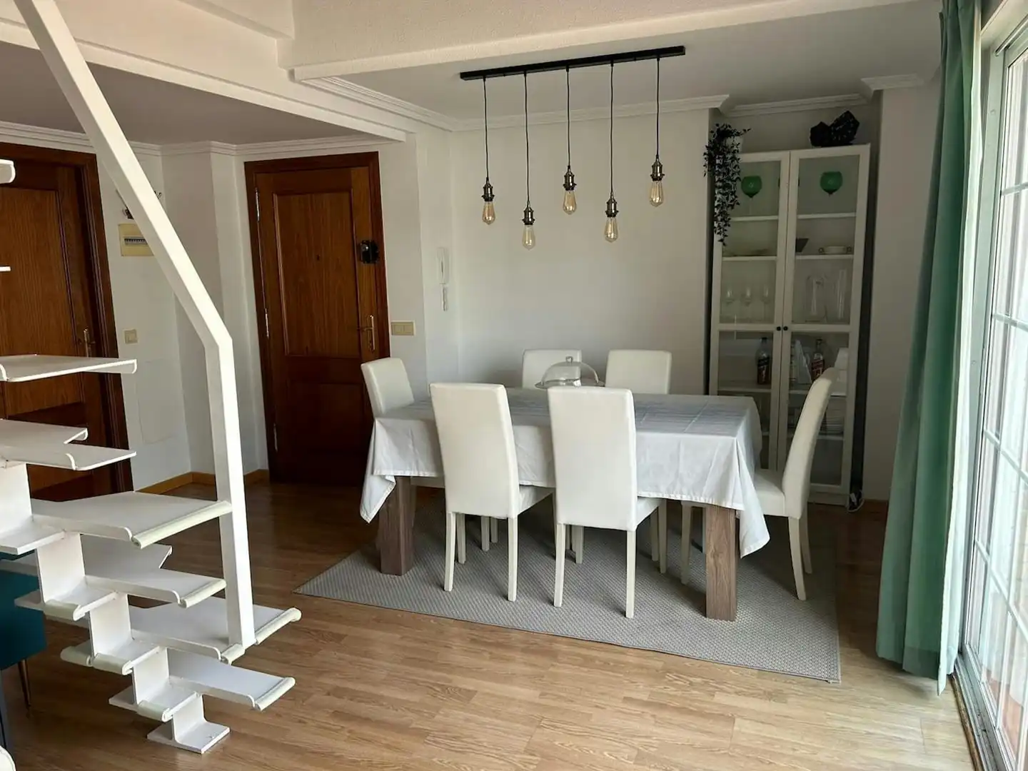 Esszimmer von Wohnung zur Miete in Madrid mit Klimaanlage, Heizung und Privatgarten