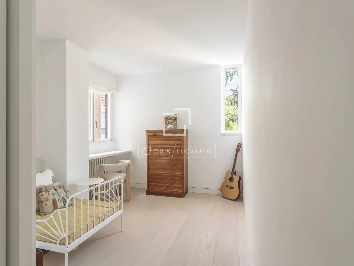 Bedroom of Flat for rent in Madrid  with Air Conditioner, Heating and Private garden