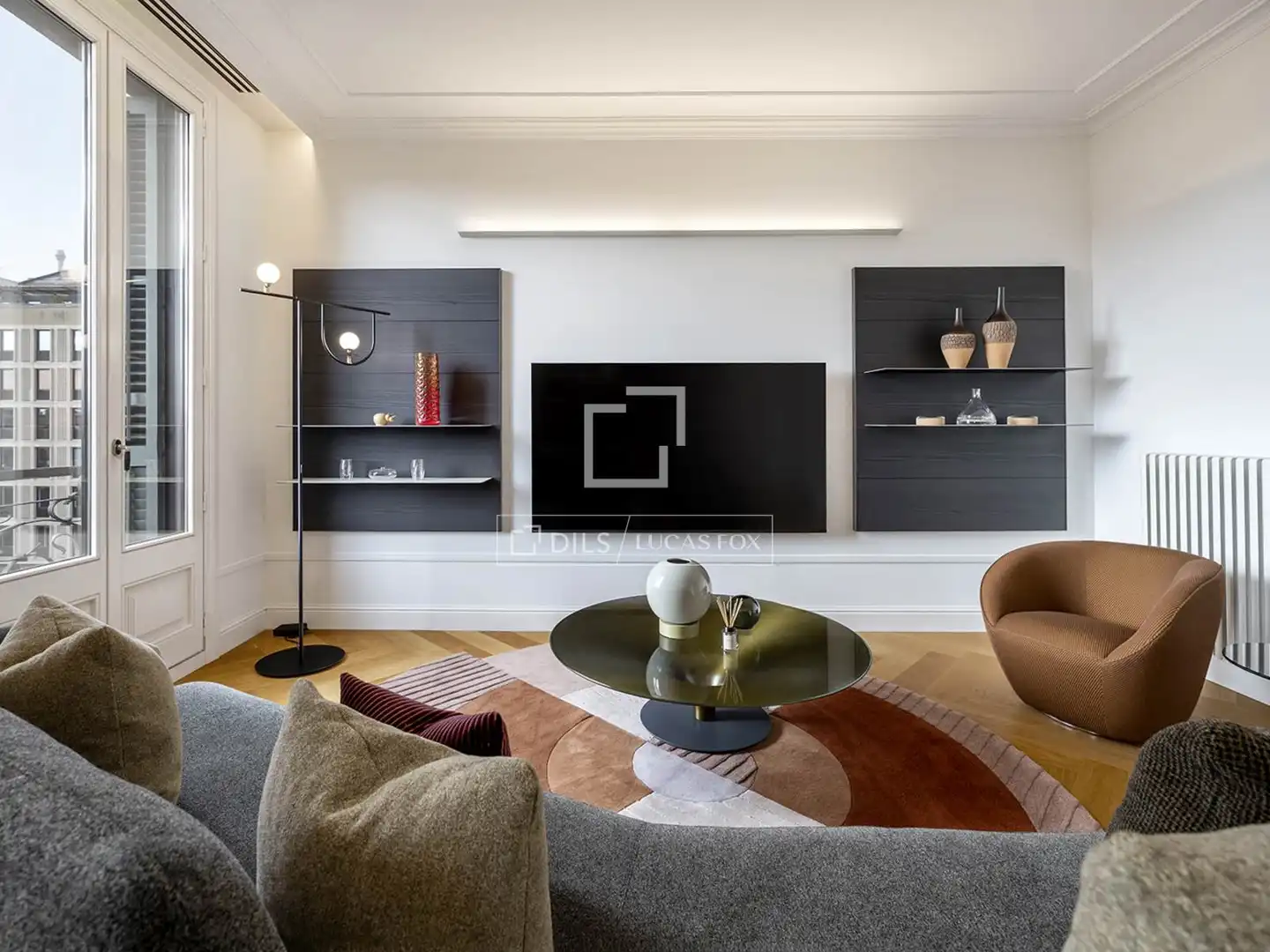 Sala de estar de Piso en venta en Barcelona con Aire acondicionado, Calefacción y Parquet